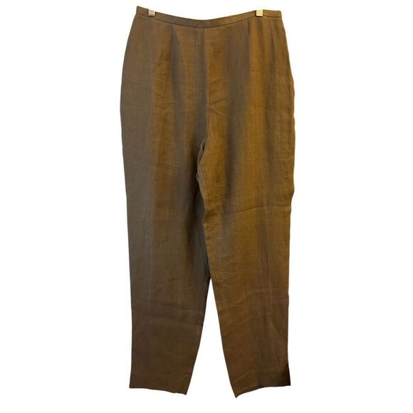 NWT Finity Studio 100%Linen Sleeveless Blouse & Pants set runs like 8 medium - Picture 4 of 16